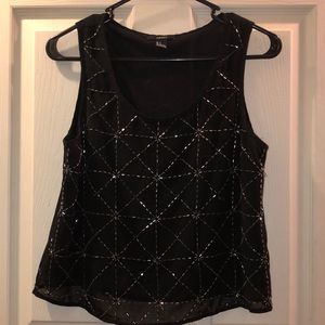Forever 21 blank tank with beading